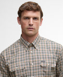Barbour Panwell Thermo weave regular checked shirt olive