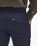 Barbour Sueded Sateen Tailored Trouser - Dark Navy