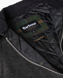 Barbour Bedale Wool Jacket - Dark Grey Marl/Tartan