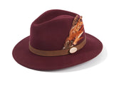 Hicks & Brown Suffolk Fedora - Plum