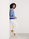Seasalt Nessa Sweatshirt - Scallion Chalk Bright Marine