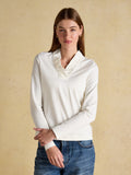 Joules Heidi Frill Neck Top - Cream