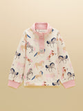 Joules Burnham Funnel Neck Sweatshirt - Cream Horse