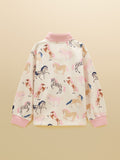 Joules Burnham Funnel Neck Sweatshirt - Cream Horse