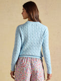Joules Classic Cable Crew - Light Blue