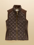 Joules Braemar Luxe Gilet - Chocolate Brown