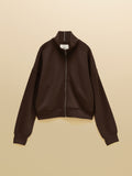 Joules Luxe Club Zip Through - Chocolate Brown