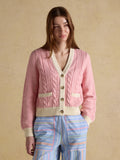 Joules V-Neck Cardigan - Pink