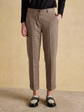 Joules Ada Trousers - Brown Dogtooth