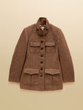 Joules Saddlebury - Brown Herringbone