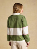 Joules Jersey Deckshirt - Green/Cream Stripe