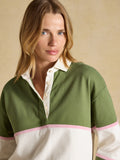 Joules Jersey Deckshirt - Green/Cream Stripe