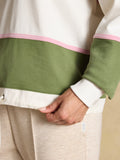 Joules Jersey Deckshirt - Green/Cream Stripe