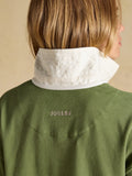 Joules Jersey Deckshirt - Green/Cream Stripe