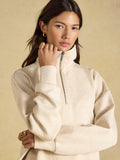 Joules Luxe Club Half Zip - Oat