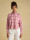 Joules Cropped Oxford Shirt - Pink