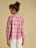 Joules Cropped Oxford Shirt - Pink