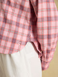 Joules Cropped Oxford Shirt - Pink