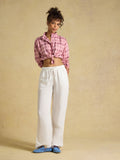 Joules Cropped Oxford Shirt - Pink