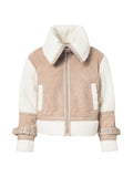 Trevor Bolongaro Shearling Funnel Neck Jacket