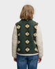 Superdry Fleece Onion Quilt Hybrid Jacket - Khaki Aztec