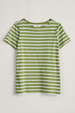 Seasalt Sailor T-Shirt - Breton Dill Chalk