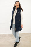 Lighthouse Savannah Ladies Long Gilet - Navy