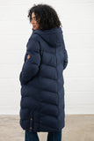 Lighthouse Savannah Ladies Long Coat - Navy