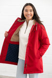 Lighthouse Scarlet Ladies Coat - Red