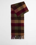 Barbour Large Tattersall Scarf - Tawny Port