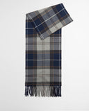 Barbour Galingale Tartan Scarf - Grey Midnight Tartan