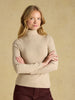 Joules Warm Handle Rib Roll Neck - Oat Marl