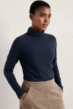 Seasalt Landing Roll Neck Top - Maritime