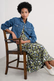 Seasalt Levan Well Jacket - Mid Wash Rain Slub