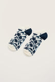 Seasalt Arty Trainer Socks - Inked Flowers Ocean Drift