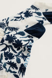 Seasalt Arty Trainer Socks - Inked Flowers Ocean Drift
