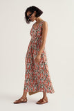 Seasalt Polmanter Dress - Red Hot Poker Chalk