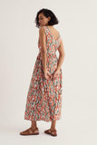 Seasalt Polmanter Dress - Red Hot Poker Chalk