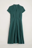Seasalt Carved Wood Midi Dress - Mallard