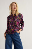 Seasalt Watercolour Sketch Top - Inky Botanical Maritime