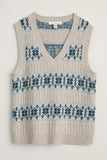 Seasalt Partridge Vest-Porcelain Aran 
Cornflower