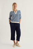 Seasalt Gwynver Jumper - Cornish Dark Voyage Chalk