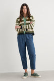 Seasalt Pinwell Cardigan - Bright Shape Light Olive Mix