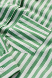 Seasalt Sea Path Shirt - Mini Scallion Stripe Hedgerow