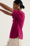 Seasalt Bryher View T-Shirt - Dark Freesia