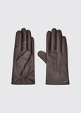 Dubarry Sheehan Ladies Leather Gloves - Mahogany