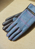 Dubarry Ballycastle Tweed Leather Gloves - Denim Haze