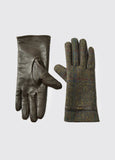 Dubarry Ballycastle Tweed Leather Gloves - Hemlock