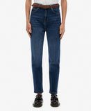Superdry Organic Cotton High Rise Mom Jeans - Deep Indigo Denim