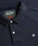 Superdry Vintage Destroy Polo - Eclipse Navy